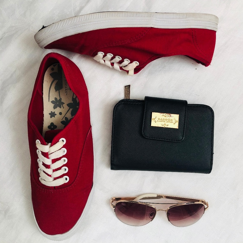 Red Canvas Sneakers